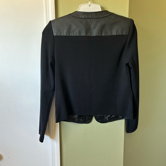 Nygard Collection Leather/Knit Jacket Size Petite 4-6 - Picture 4 of 9